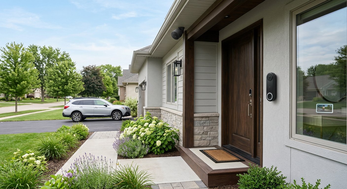 Smart home security system installation